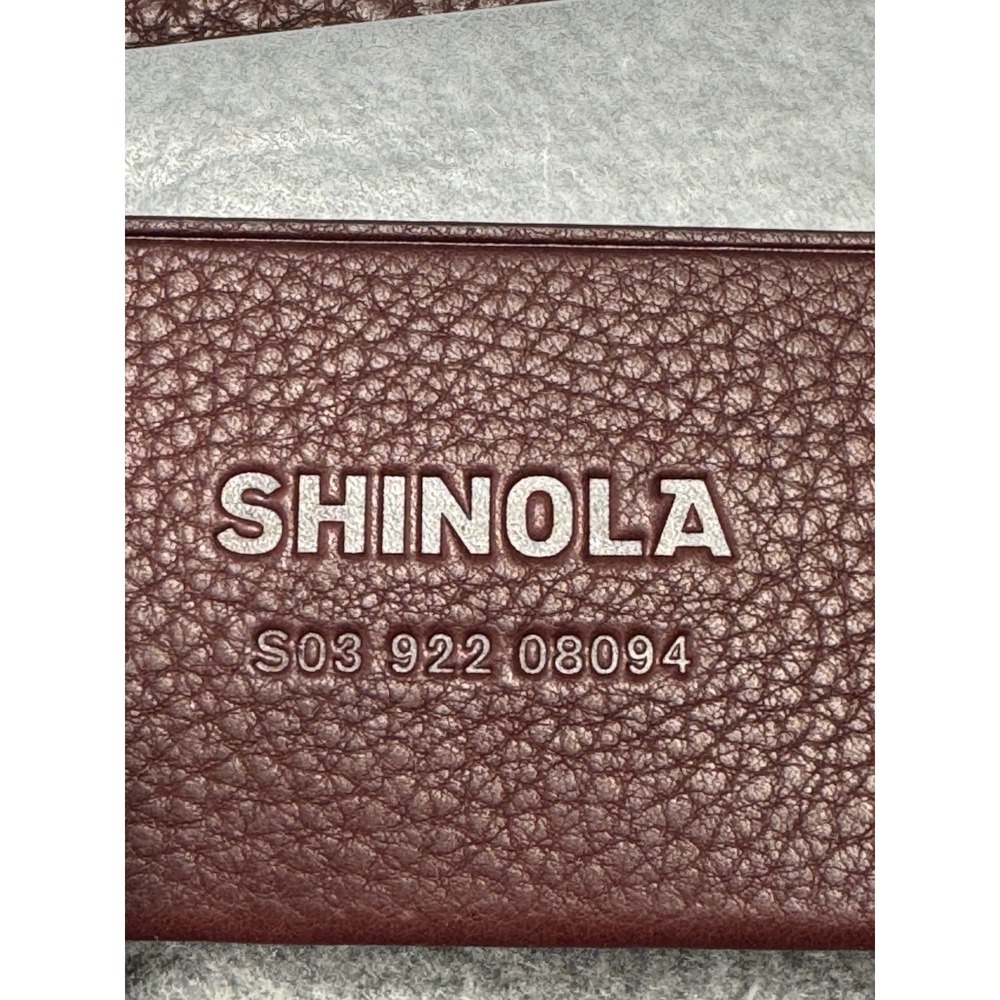 Shinola Detroit  Women's Genuine Leather Wallet Color Merlot Made In USA NWOT - Picture 7 of 10